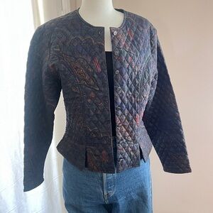 Vintage 100% Cotton Kenneth Gordon Quilted Jacket